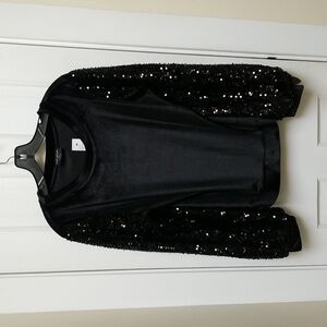 New with Tags Lane Bryant Soft Velvet Feel With Sequins Top